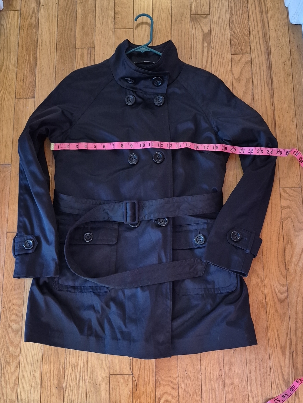 Jones New York Fleece-Lined Double-Breasted Belted Trench Coat ✨